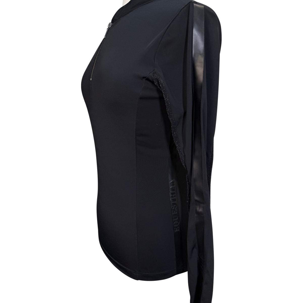 Free Ride Equestrian 'Sara' Sun Shirt in Black - Women's Small