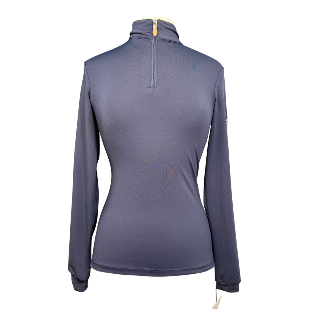 Kastel Long Sleeve 1/4 Zip in Navy - Women's Small