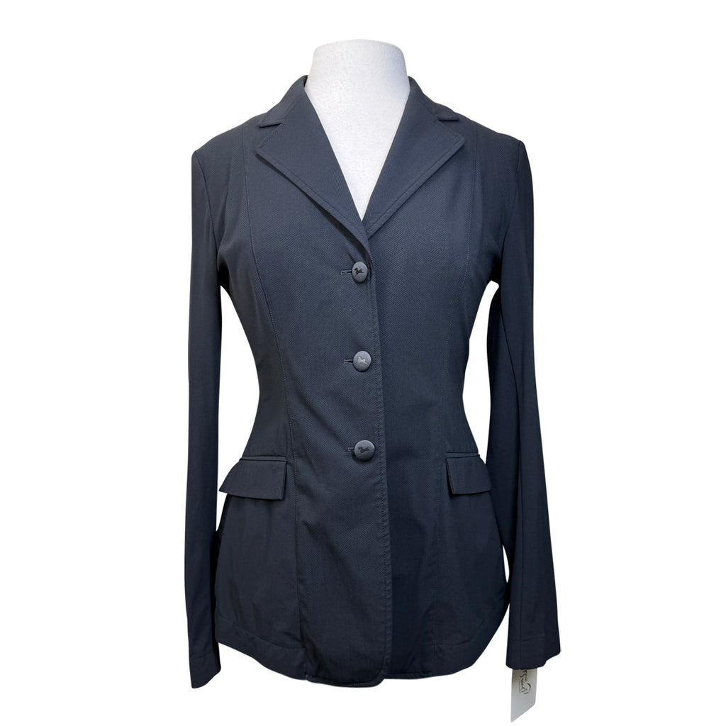 RJ Classics 'Monterey' Orange Label Show Coat in Black Herringbone
