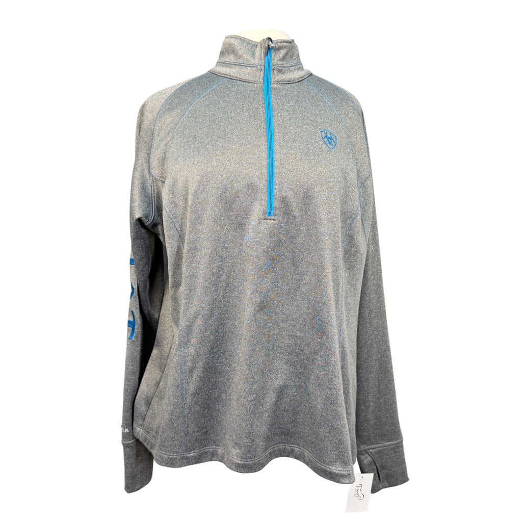 Ariat Tek Team 1/2 Zip Sweatshirt in Heather Grey
