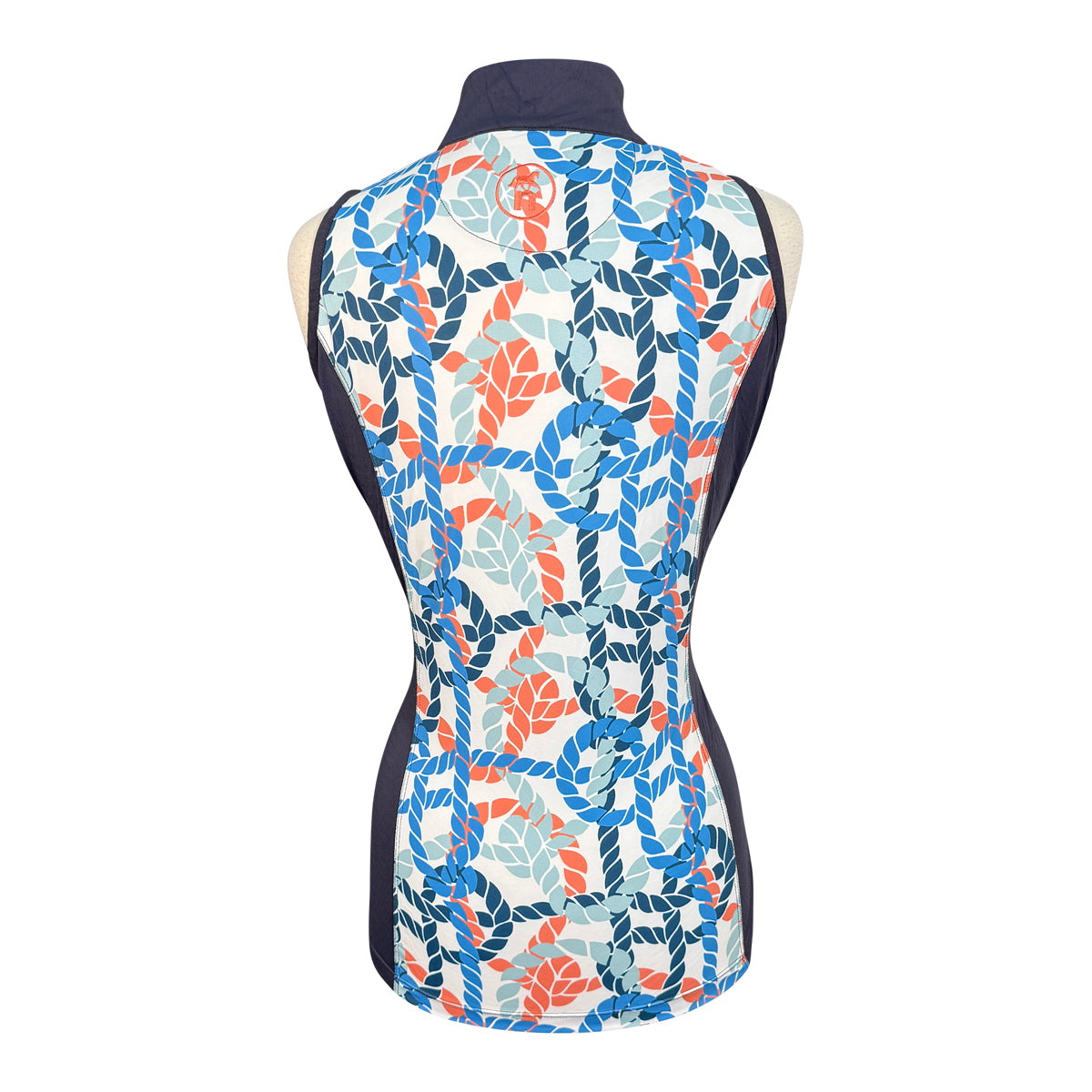 Novella Equestrian 'Odilon' Sleeveless Shirt in Nautical Navy