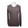 CALLIDAE The V Neck Sweater in Chocolate