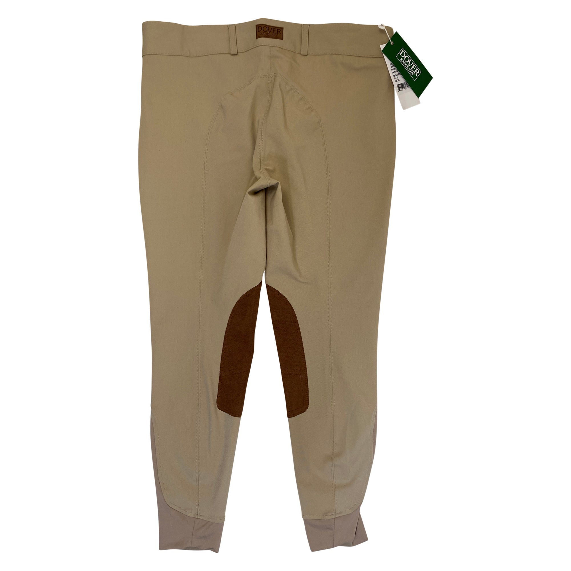 Back of Dover Saddlery 'Wellesley Competition' Knee-Patch Breech in Tan