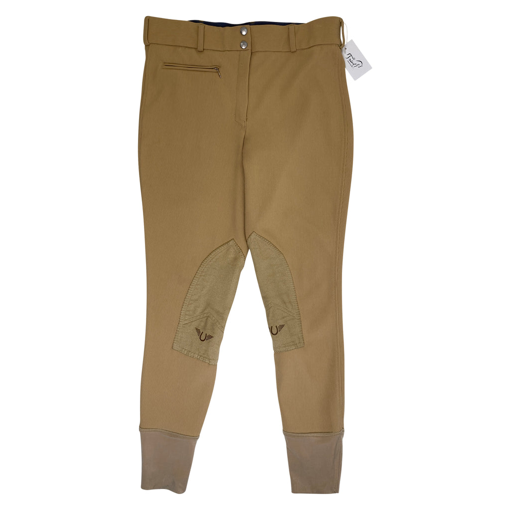 TuffRider Ribb Knee Patch Breeches in Tan