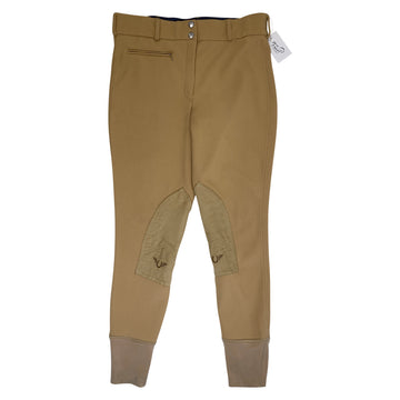 TuffRider Ribb Knee Patch Breeches in Tan