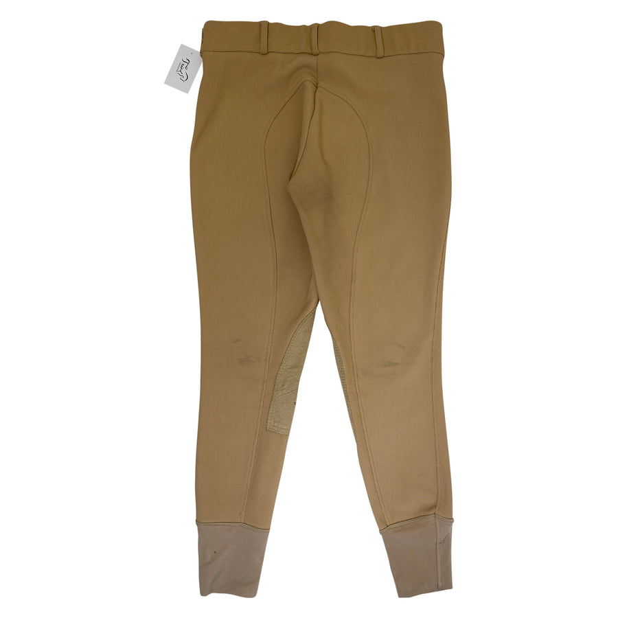 TuffRider Ribb Knee Patch Breeches in Tan