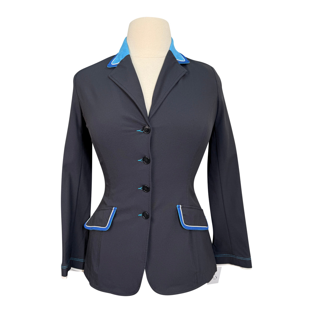 Charles Ancona Custom Show Jacket in Black w/ Blue