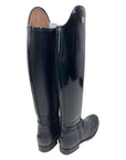Back LM Custom Dressage Boots in Black Patent - Women's 5 Slim