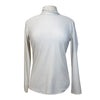 CALLIDAE 'Tech Rib' Mockneck Shirt in White