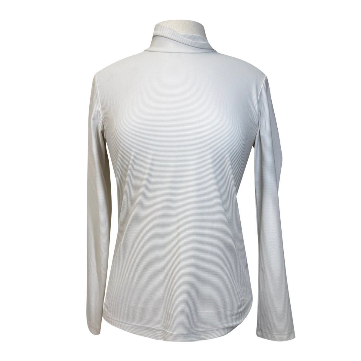 CALLIDAE 'Tech Rib' Mockneck Shirt in White
