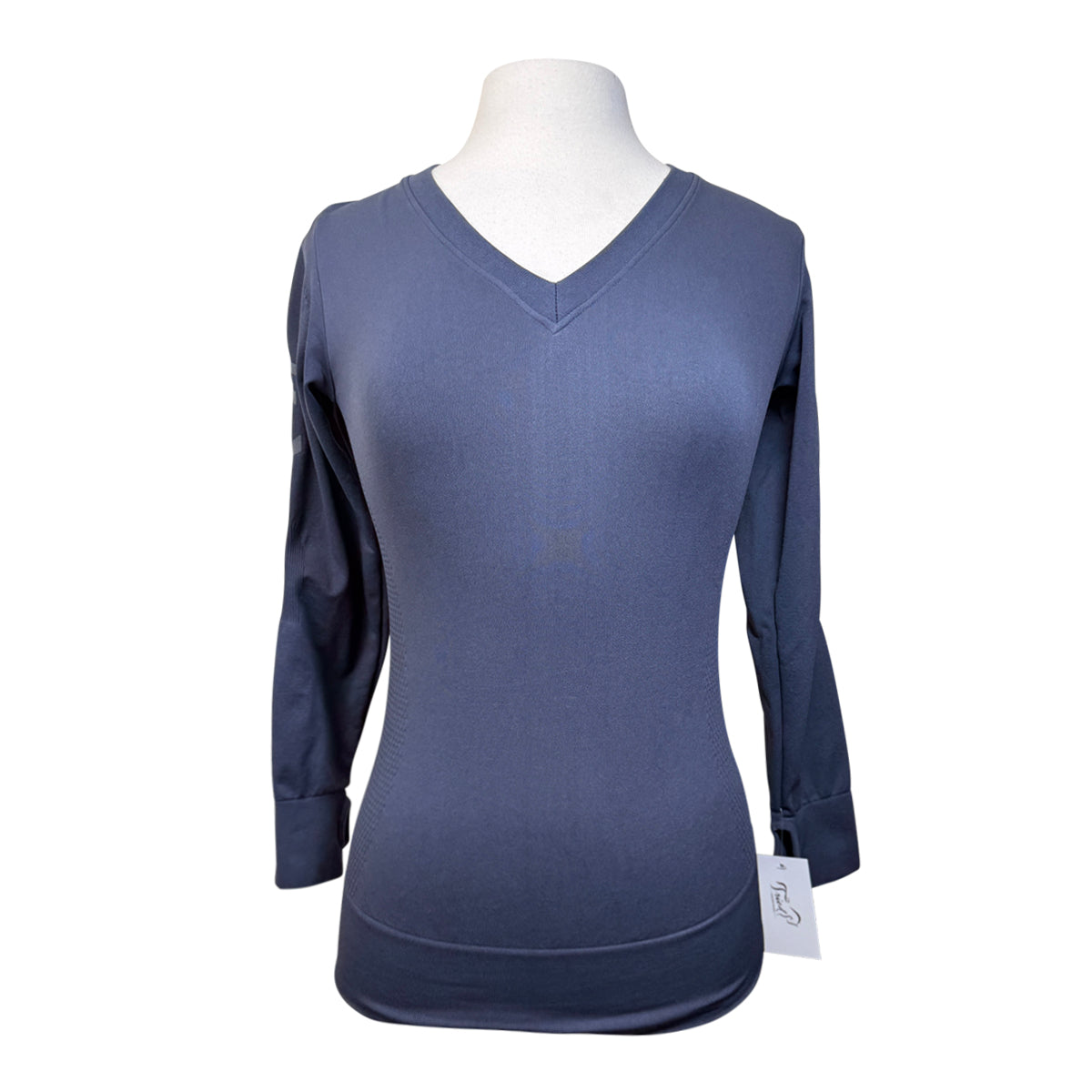 Aztec Diamond V Neck Tech Tee in Charcoal