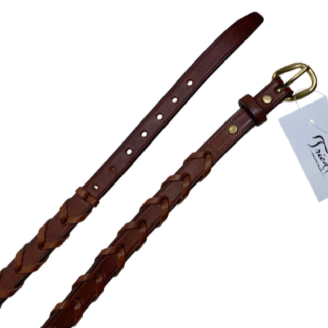 Tory Leather Laced Belt in Carmel - Children's Medium