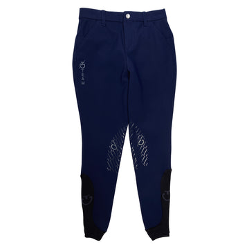 Cavalleria Toscana Team Grip Breeches in Midnight Blue