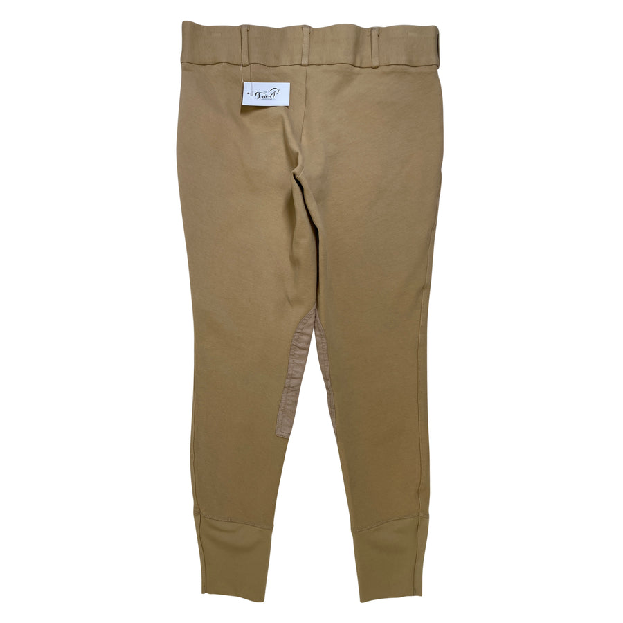 TuffRider Cotton Knee Patch Breeches in Tan