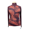 SmartWool Merino Base Layer 1/4 Zip in Sunset Coral Palm