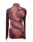 SmartWool Merino Base Layer 1/4 Zip in Sunset Coral Palm