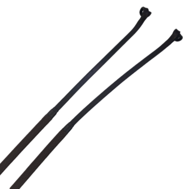 Arc De Triumphe Rubber Loop End Reins in Brown - Full