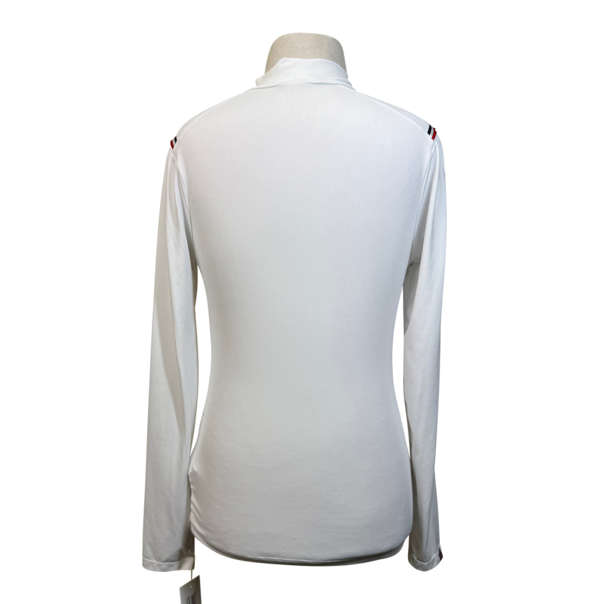 Penelope 'Bruges' Long Sleeve Polo  in White