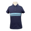 Cavalleria Toscana  Polo Shirt in Navy/Light Blue