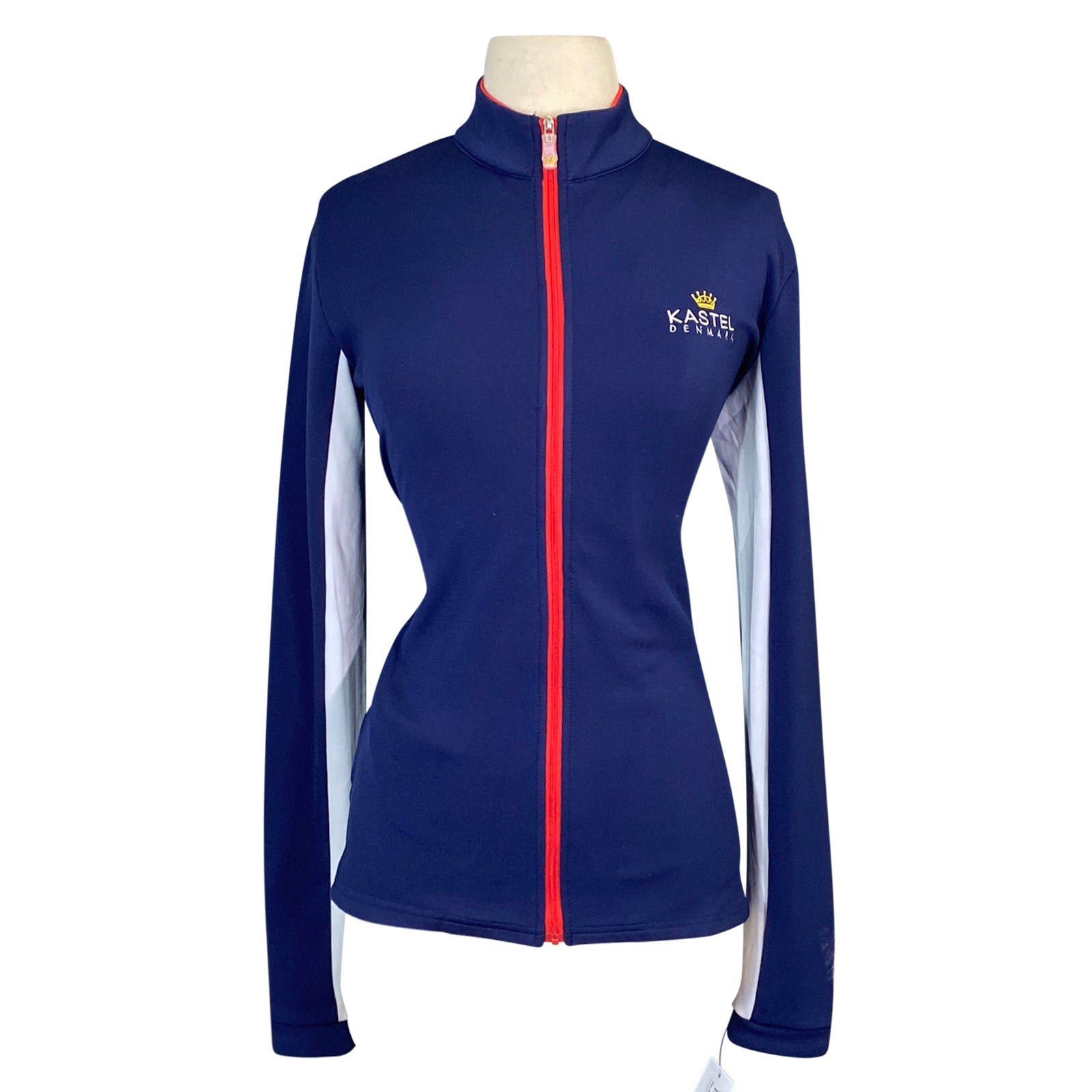 Kastel Denmark Fitted Fleece-Lined Jacket in Navy/White/Red - Women's XS