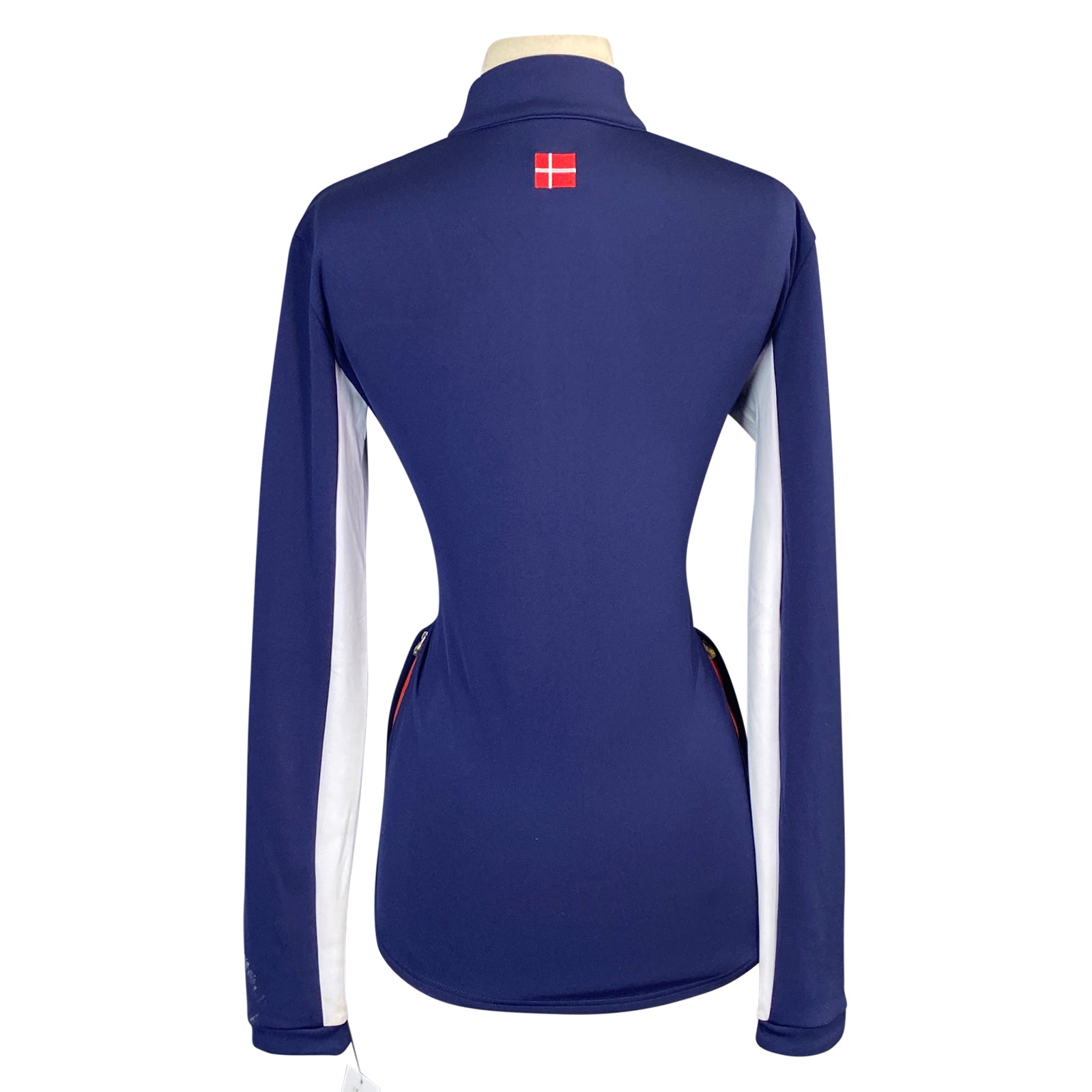 Kastel Denmark Fitted Fleece-Lined Jacket in Navy/White/Red - Women's XS