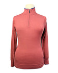 Essex Classics 'Trey' Quarter-Zip Sweater in Mauve
