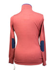 Essex Classics 'Trey' Quarter-Zip Sweater in Mauve