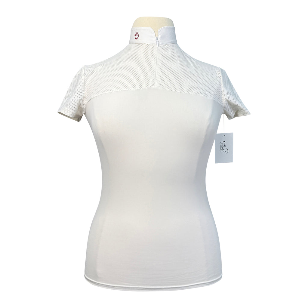 Cavalleria Toscana Screen Print Training Polo in White