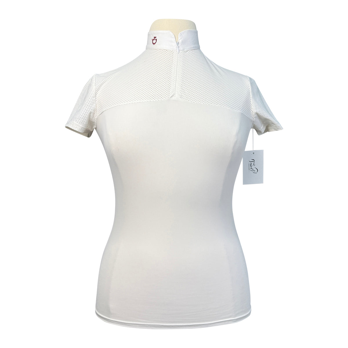 Cavalleria Toscana Screen Print Training Polo in White
