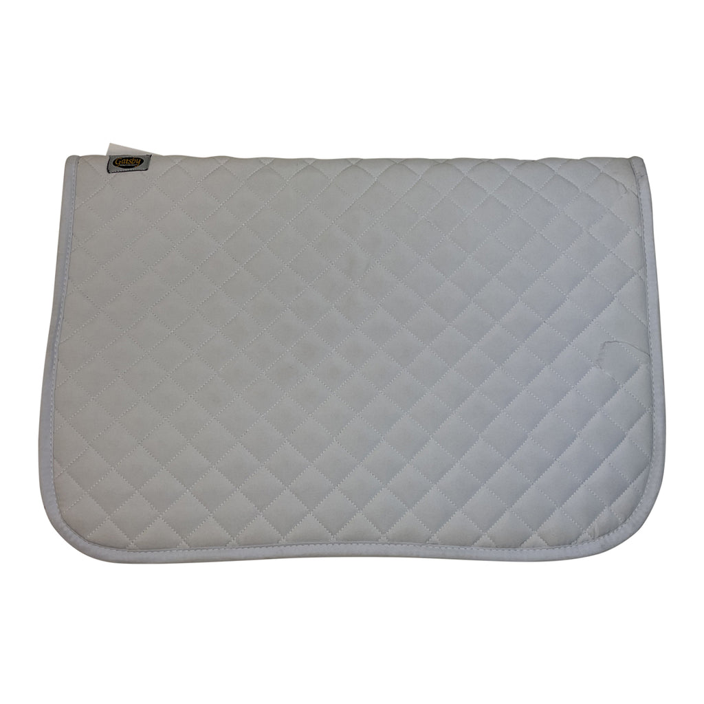 Gatsby Quilted Baby Saddle Pad in White