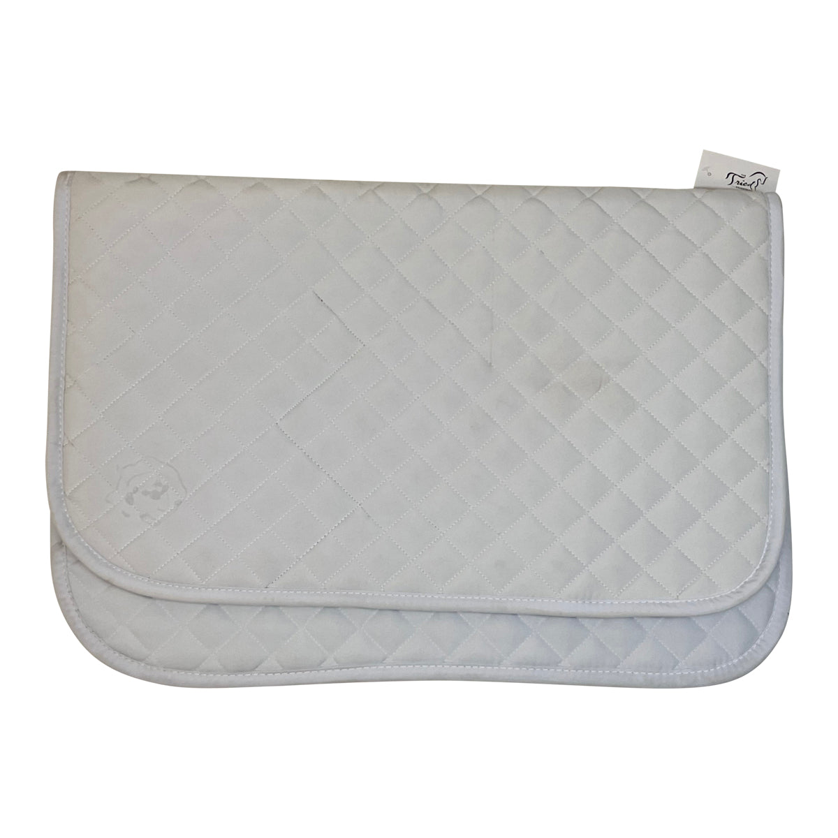Gatsby Quilted Baby Saddle Pad in White