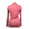 Espoir Quarter Zip Sun Shirt in Rose Mauve