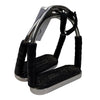 Herm Sprenger 'System-4' Stirrup Irons in Stainless Steel/Black