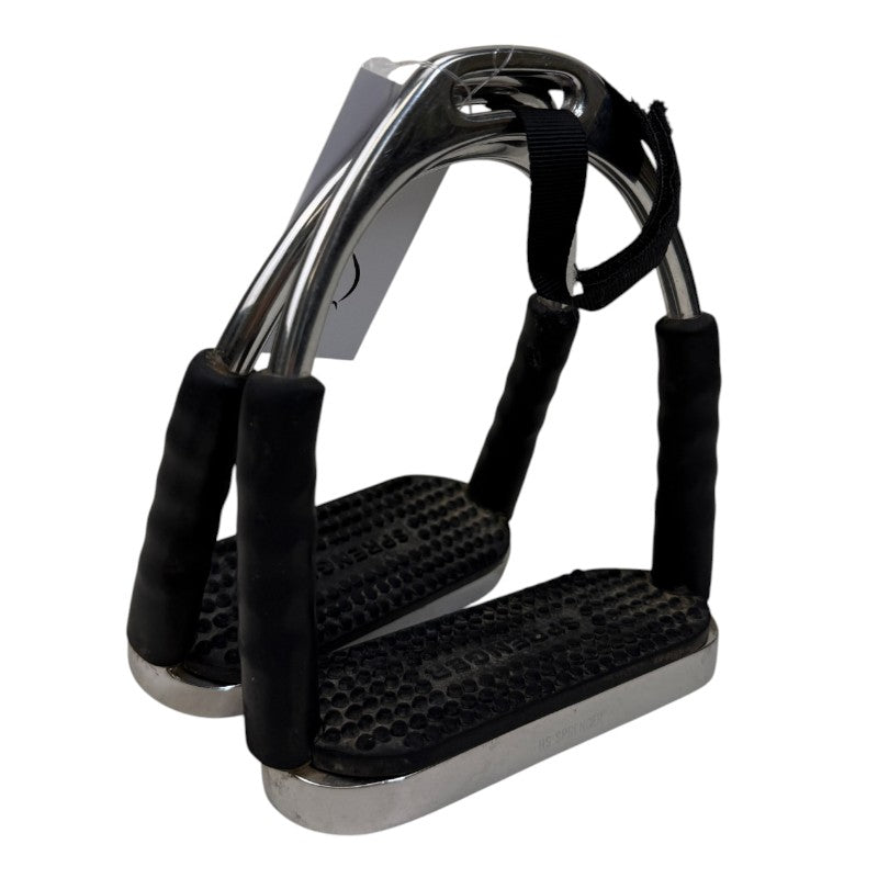 Herm Sprenger 'System-4' Stirrup Irons in Stainless Steel/Black