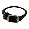 Weaver Rolled Leather Dog Collar in Brown