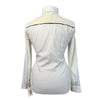 RJ Classics 'Rebecca' Show Shirt in White/Positive Affirmations