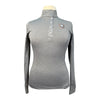 Noel Asmar 1/4 Button Up Shirt  in Heather Grey