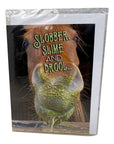 Snaffle A Little Bit Birthday Card in Slobber, Slime, and Drool!