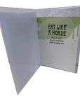 Snaffle A Little Bit Birthday Card in Slobber, Slime, and Drool!