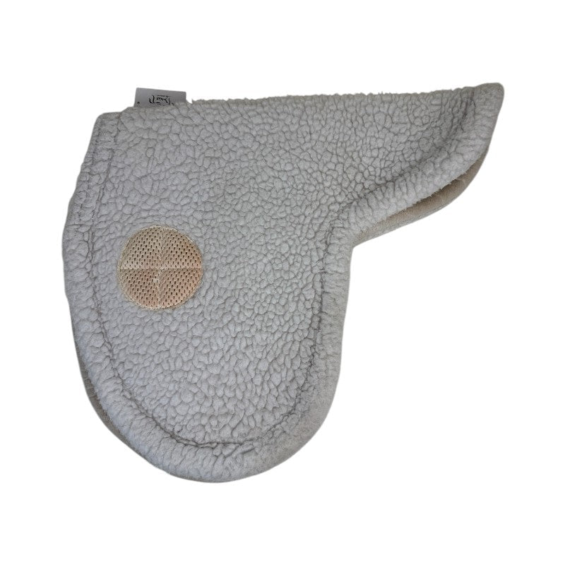 Wilker's 'Cling-On' Fleece Saddle Pad in White