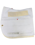 EcoGold 'CoolFit' Dressage Pad in White 