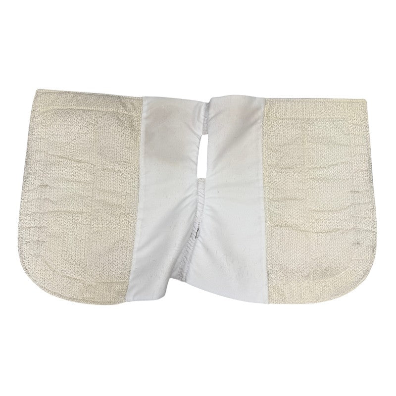EcoGold 'CoolFit' Dressage Pad in White 