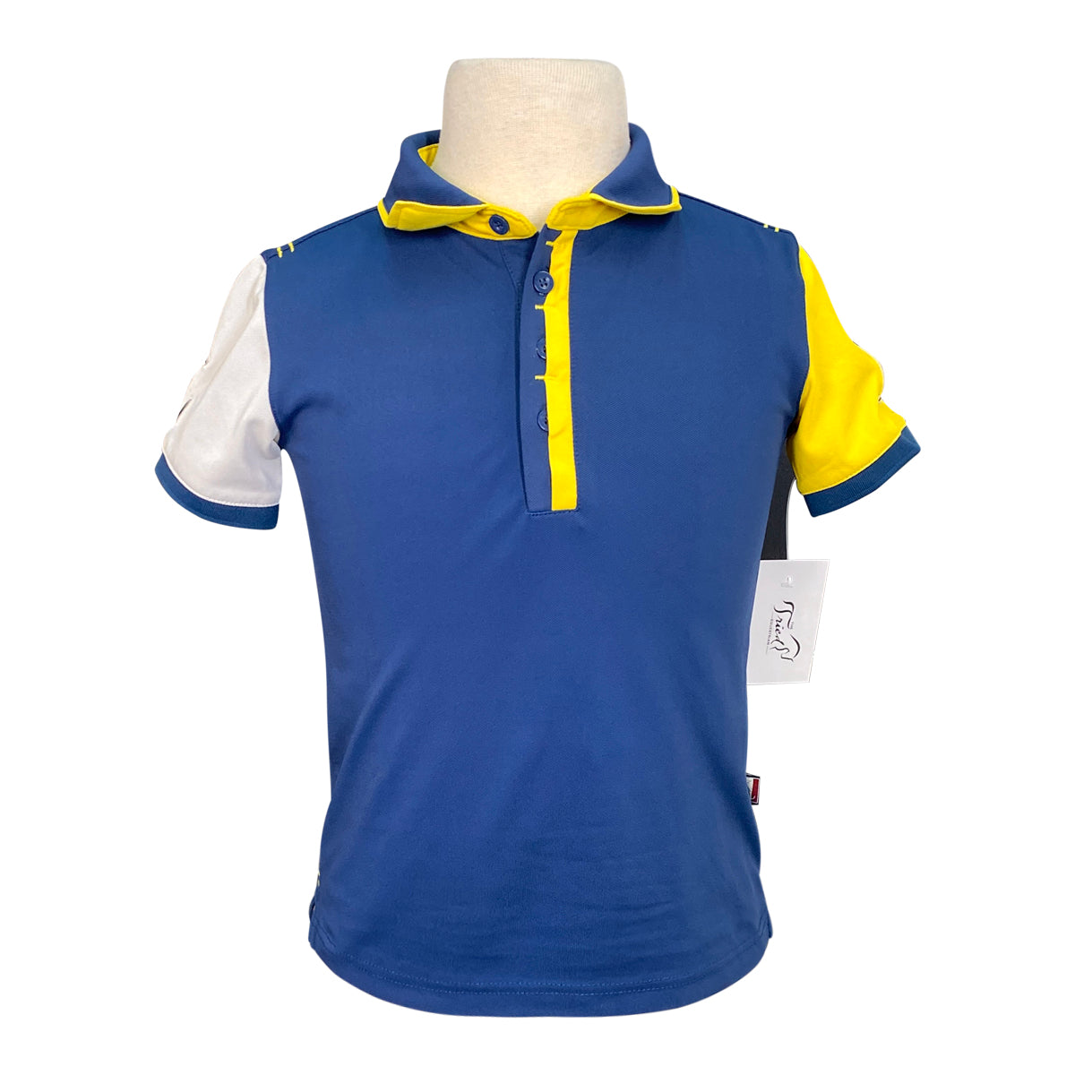 Kingsland 'Manarole' Polo Shirt in Blueberry/Lemon