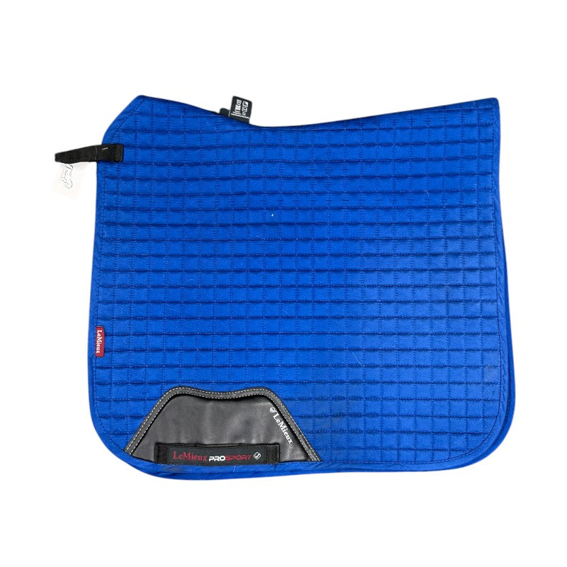 LeMieux Suede Dressage Pad in Benetton Blue