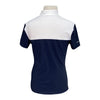 Cavalleria Toscana Perforated Competition Shirt in Navy/White