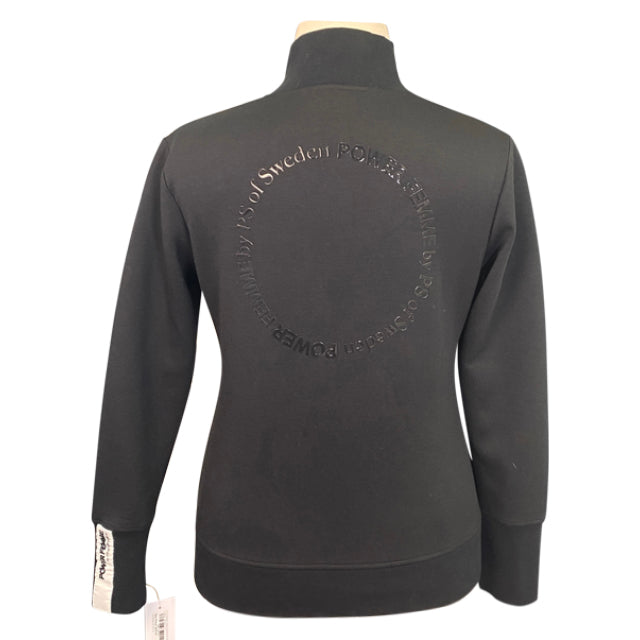 Back PS of Sweden 'Meya' Quarter Zip Sweater in Black - Women's XL