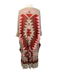 Ariat 'Serape' Style Cardigan in Tan/Burgundy Aztec