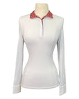 Kerrits 'Affinity' Long Sleeve Show Shirt in White - Women's XS