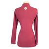 Callidae Long Sleeve Polo in Bordeaux 