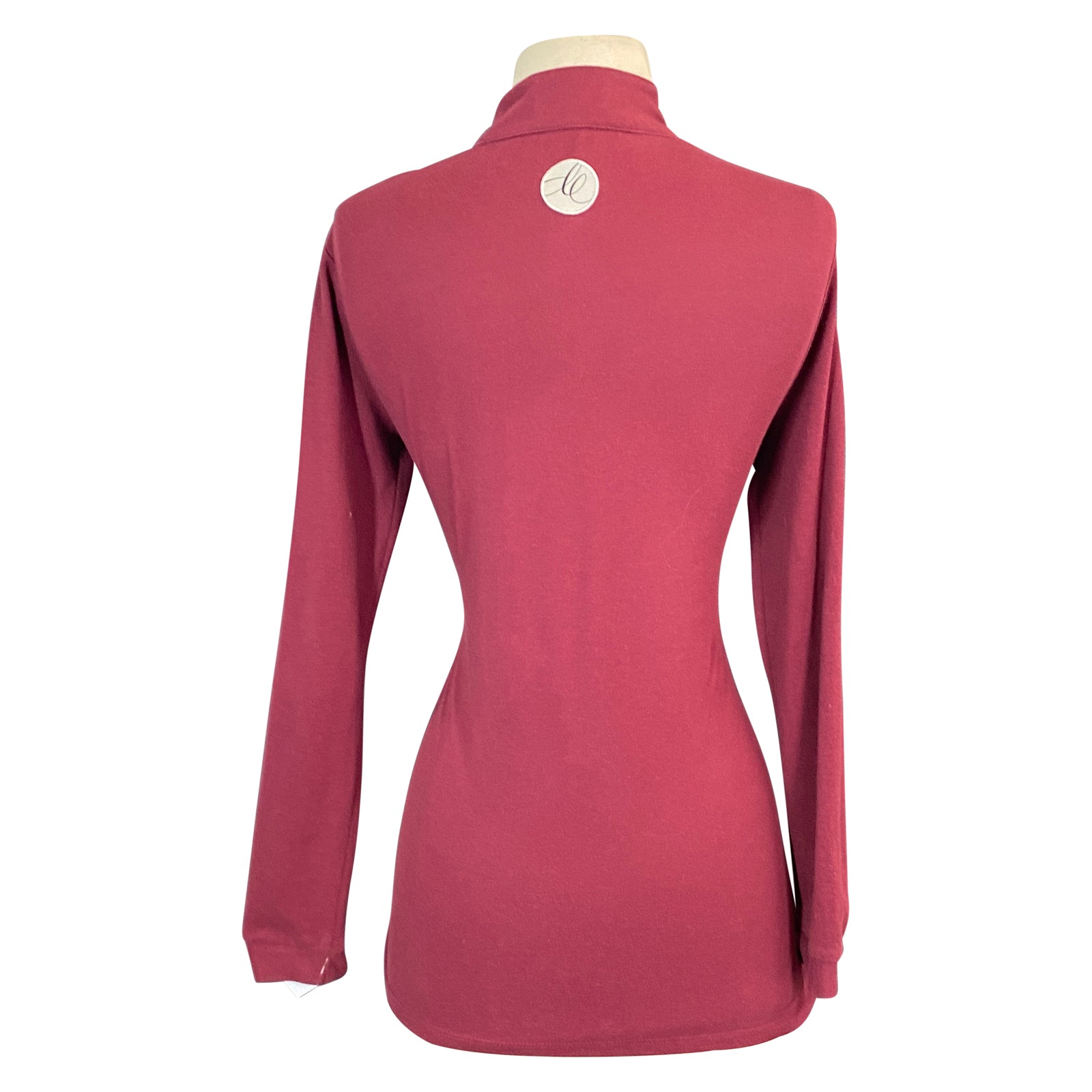 Callidae Long Sleeve Polo in Bordeaux 